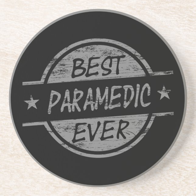 Best Paramedic Ever Grey Coaster (Front)