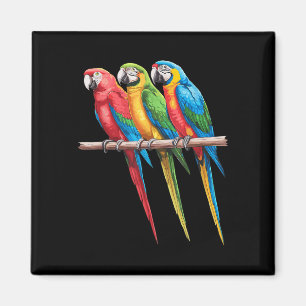 Best Parrot Art For Men Women Kids Tropical Parrot Magnet