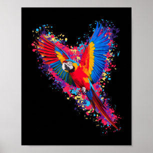 Best Parrot Art For Men Women Kids Tropical Parrot Poster