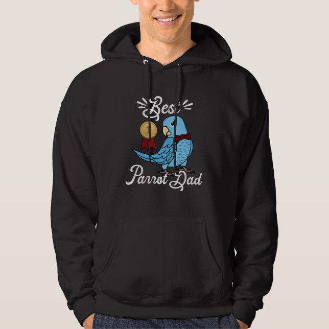 Best Parrot Dad I Blue Parrotlet Hoodie (Front)