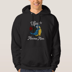 Best Parrot Mom I Blue throated Macaw Hoodie