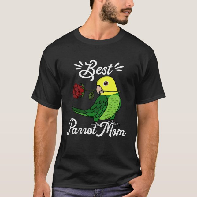 Best Parrot Mom I Double Yellow headed Amazon T-Shirt (Front)