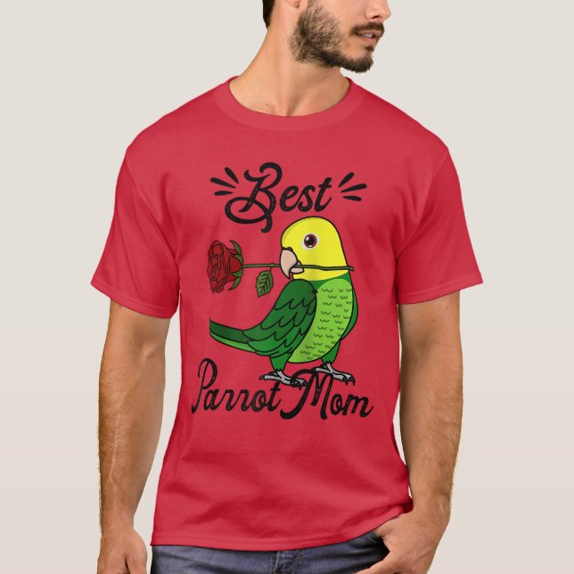 Best Parrot Mom I Double Yellowheaded Amazon Baseb T-Shirt (Front)
