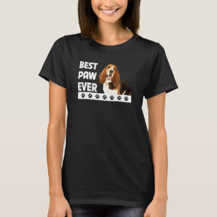Best Paw Ever Basset Hound Hunting Dog Dad Fathers T-Shirt