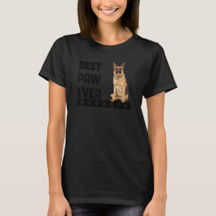 Best Paw Ever German Shepherd Dad Fathers Day Gsd T-Shirt