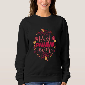 Best Pawma Ever Dog Flower Sweatshirt