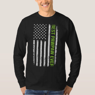Best Pawpaw Ever American Flag 4th Of July Father' T-Shirt