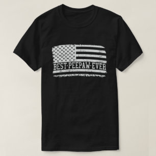 Best Peepaw Ever American Flag Vintage grandpa T-Shirt