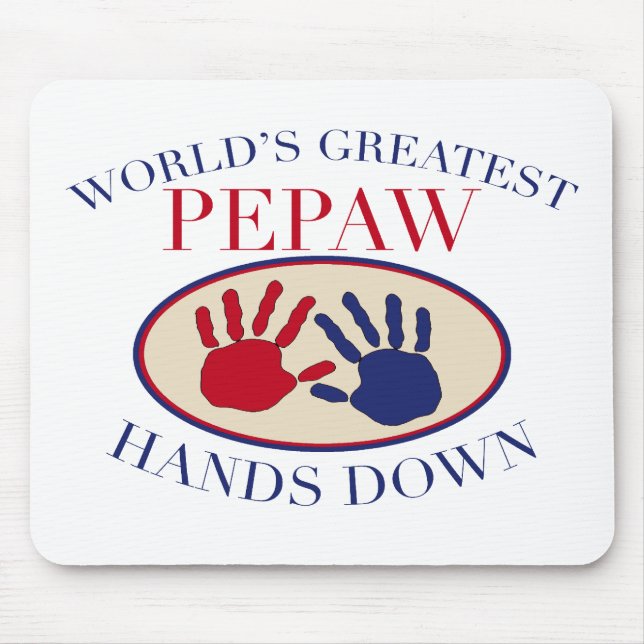 Best Pepaw Hands Down Mouse Mat (Front)