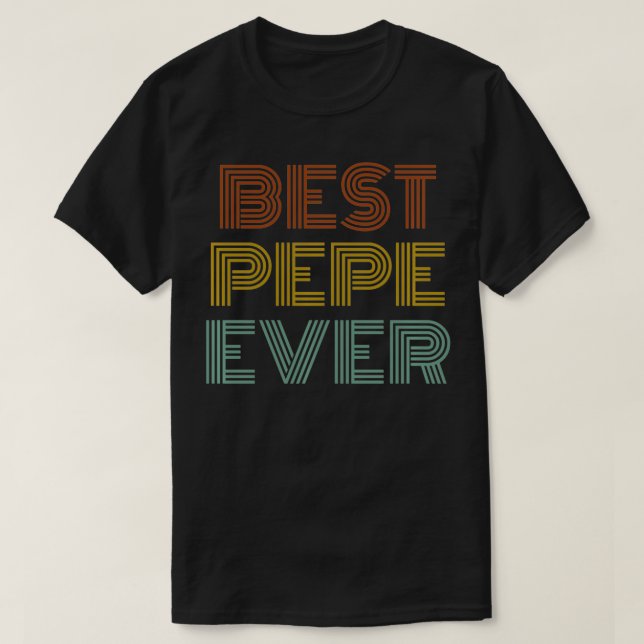 Best Pepe Ever Grandpa Retro  T-Shirt (Design Front)