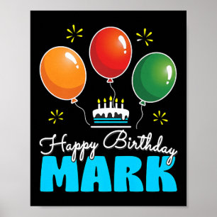Best Personalised Birthday Design For Mark Customi Poster