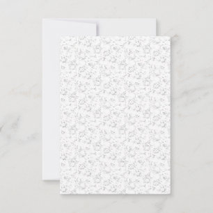 Best Personalised School Notebook RSVP Card