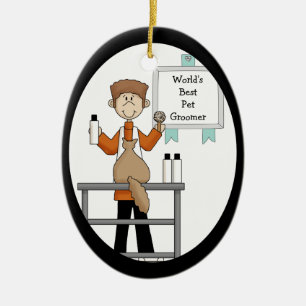 Best Pet Groomer Ornament
