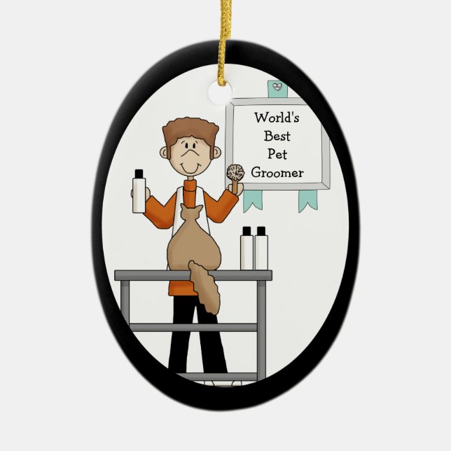 Best Pet Groomer Ornament (Front)