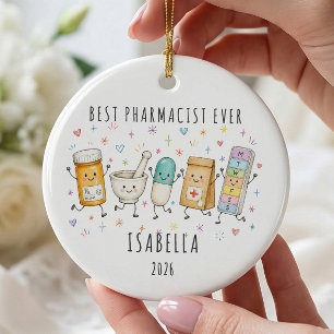 Best Pharmacist Ever Personalised Ornament