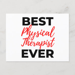 Best Physical Therapist Ever 2 Holiday Postcard