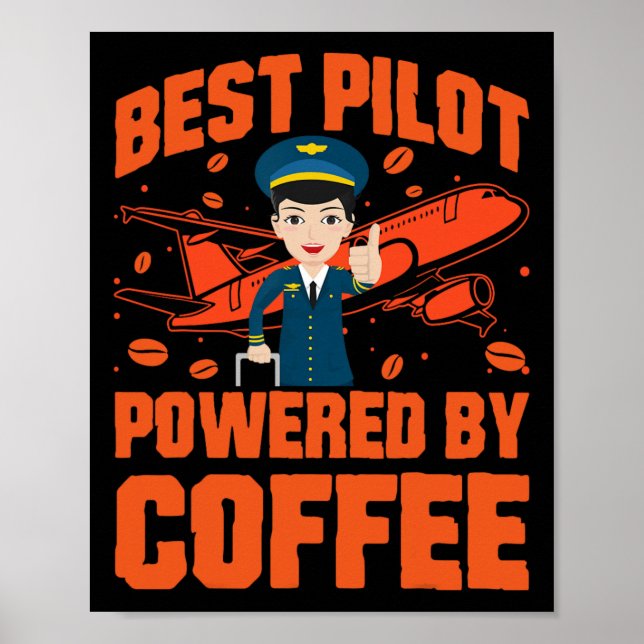 Best Pilot Powered  Poster (Front)