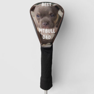 Best pitbull  dad , dog  father's day golf head cover