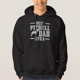 Best Pitbull Dad Ever Funny Dog Owner Vintage Pitb Hoodie