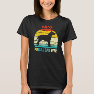 Best Pitbull Dad Ever With Retro Vintage For Dad M T-Shirt