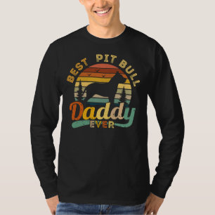 Best Pitbull Daddy Ever Retro Vintage T-Shirt