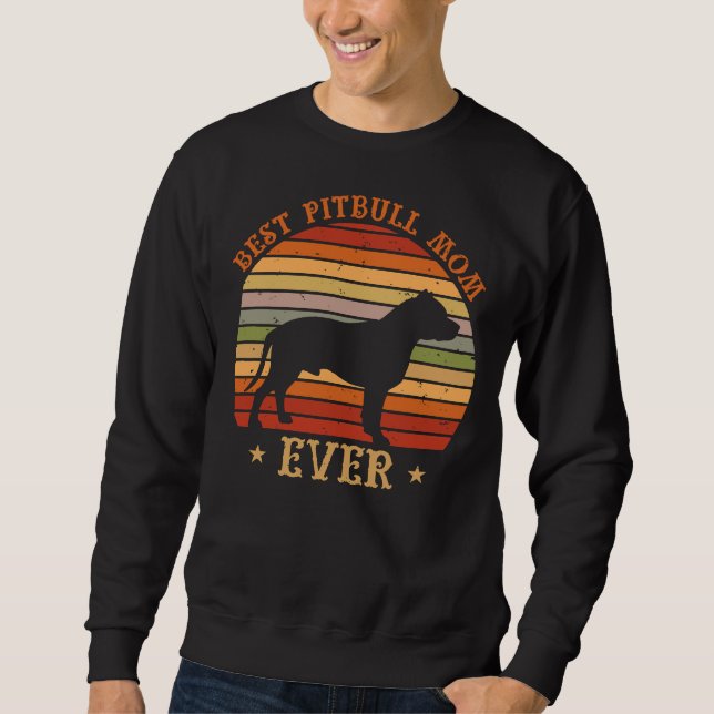 Best Pitbull Mum Ever Classic Sweatshirt (Front)