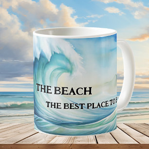 Best Place to Be Watercolor Beach Mug