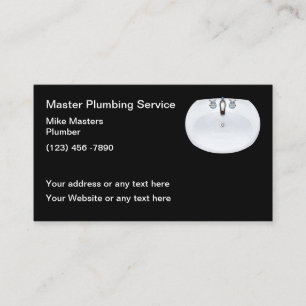 Best Plumber Service Business Card