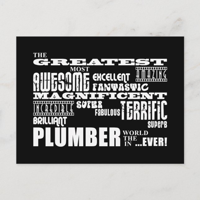 Best Plumbers : Greatest Plumber Postcard (Front)