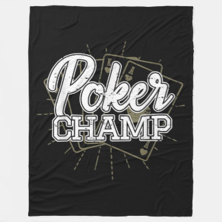 Best Poker Player Poker Cards Game Fleece Blanket