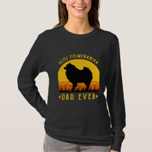 Best Pomeranian Dad Ever Funny Dad Graphic Labrad T-Shirt