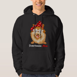 Best Pomeranian Mom Ever Funny Dog Mom Vintage Hoodie