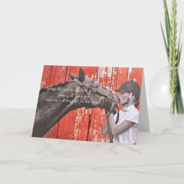 BEST PONY Greeting Card (Front)