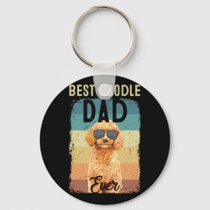 Best Poodle Dad Father Dog Lovers Key Ring