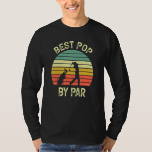 Best Pop By Par Vintage Golf Funny Father Day T-Shirt