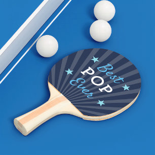 Best Pop Ever   Cool Grandpa Father's Day Ping Pong Paddle