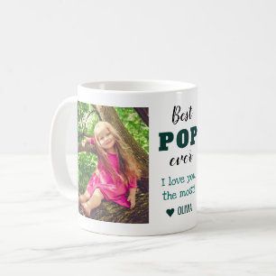 Best Pop Ever Love You Most Green 2 Photo Coffee Mug