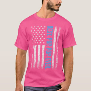 Best Pop pop Ever Vintage American Flag Dad friend T-Shirt