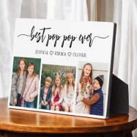 Best Pop Pop Grandpa Grandchildren Photo Collage