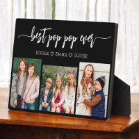 Best Pop Pop Grandpa Grandchildren Photo Collage