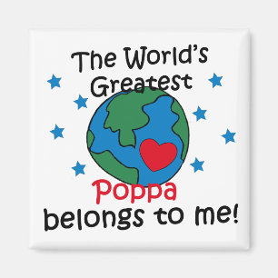 Best Poppa Belongs to me Magnet