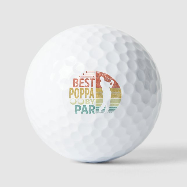 Best POPPA By Par Golf Golfer Balls (Front)