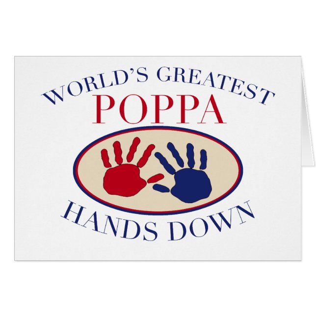 Best Poppa Hands Down (Front Horizontal)