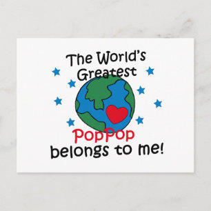 Best PopPop Belongs to me Postcard