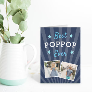 Best Poppop Ever   Father's Day Photo Card