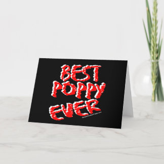 Best Poppy Ever Card