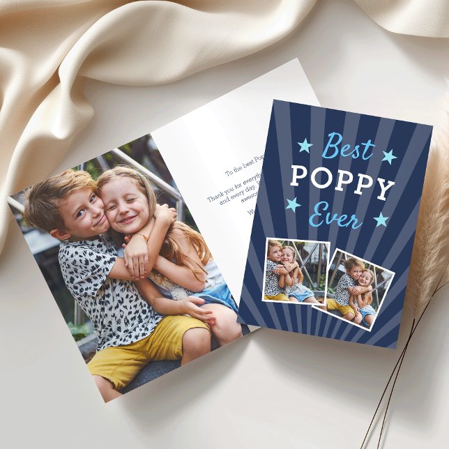 Best Poppy Ever | Father's Day Photo Card (Creator Uploaded)