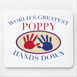 Best Poppy Hands Down Mouse Mat