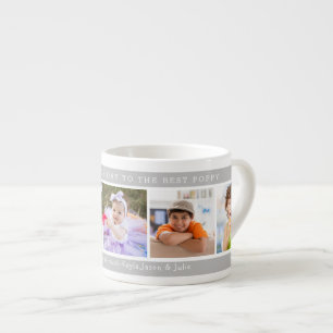 Best Poppy Happy Father's Day  5 Photo Collage  Espresso Cup