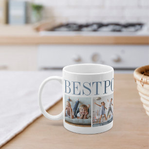 Best Pops Ever 4 Photo Collage Grandpa Coffee Mug